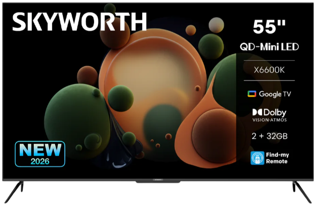Skyworth 55 Inch UHD 4K QLED Google TV - image 2