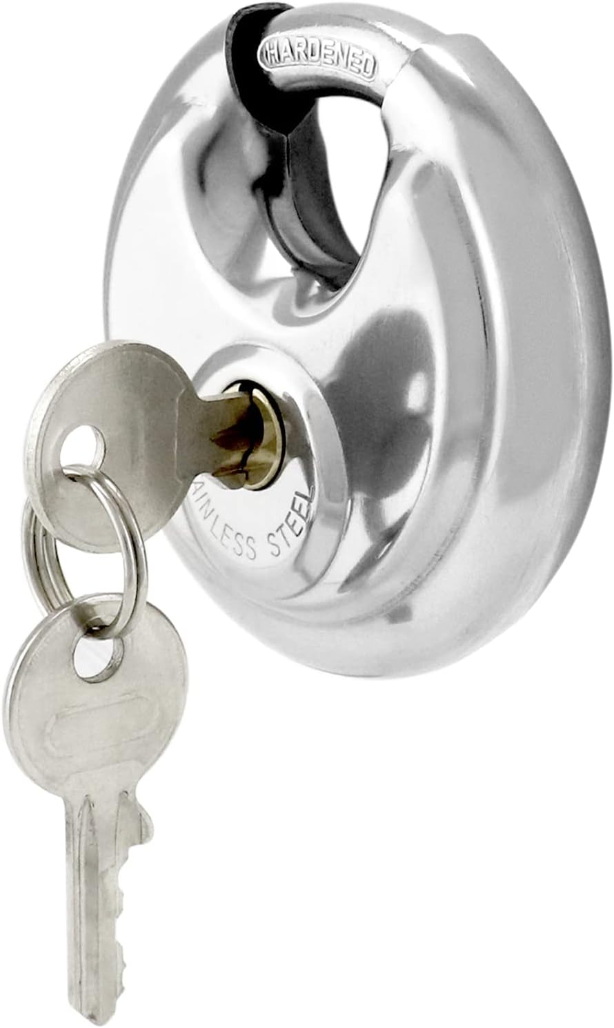 Noble 90mm Stainless Steel Disc Padlock - image 2