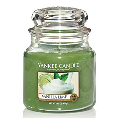 Yankee Candle Vanilla Lime Medium Jar Retail Box No