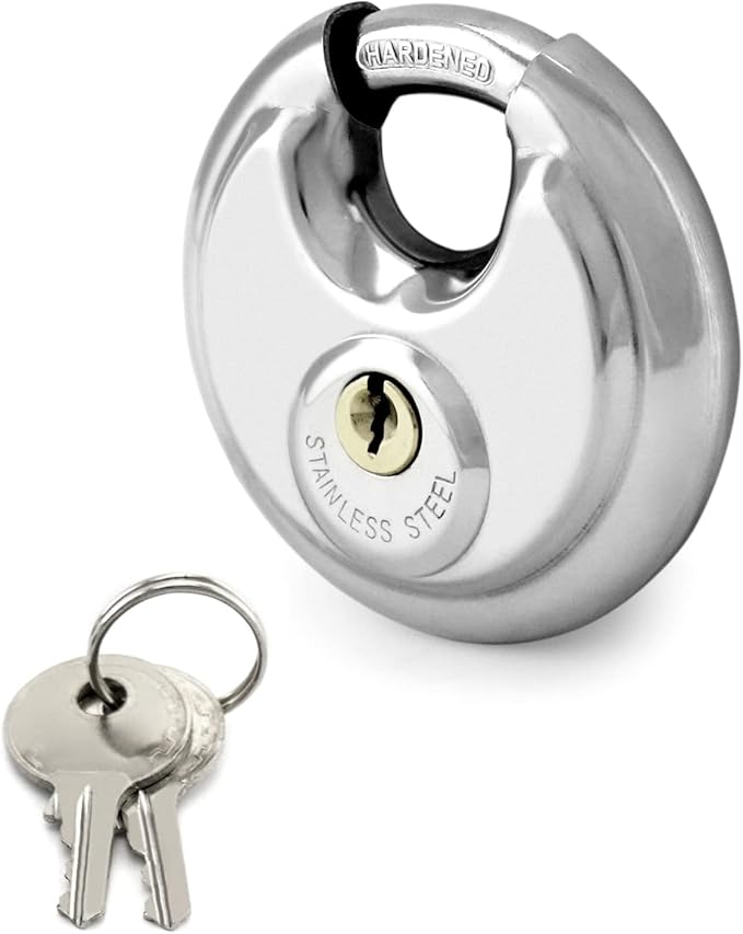 Noble 70mm Stainless Steel Disc Padlock - image 2