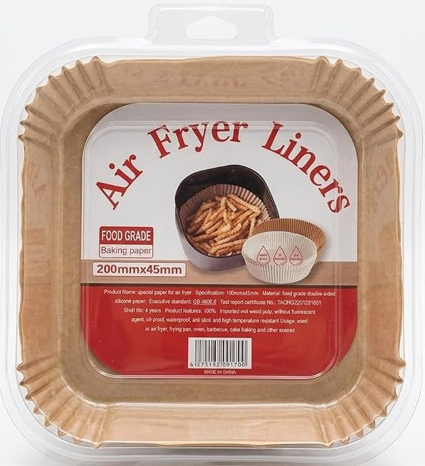 Casey 50 Pack Air Fryer Liners Brown
