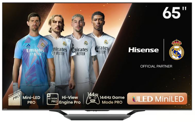 Hisense 65 Inch U7N MiniLED 4K ULED VIDAA Smart TV