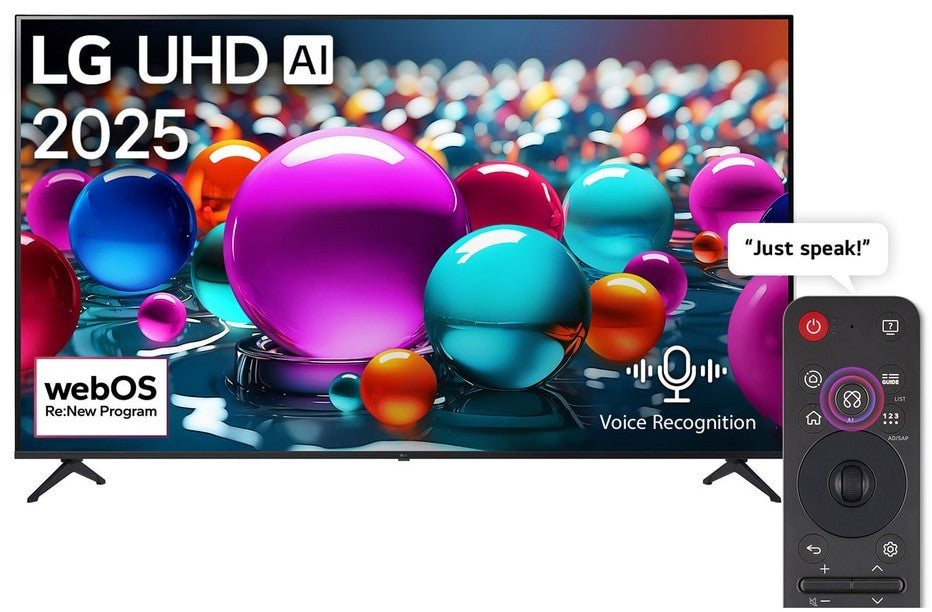 LG 65 Inch UHD UA80006 webOS 25 Smart LED TV