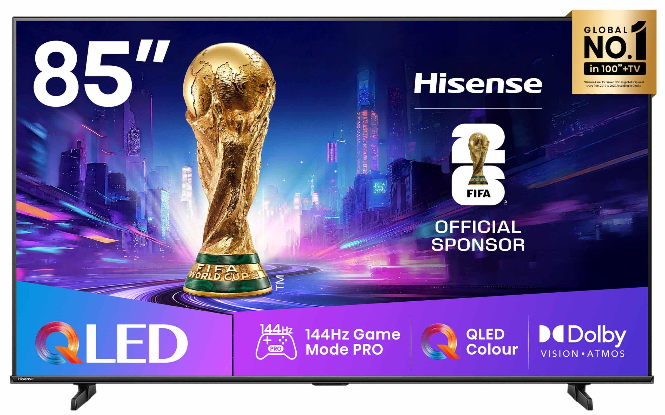 Hisense 85 Inch QLED 144Hz Gaming Smart TV