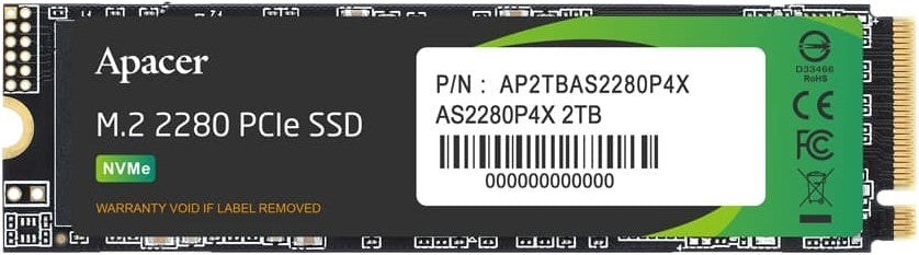 Apacer AS2280P4X M.2 PCIe Gen3 x 4 256GB SSD - image 2