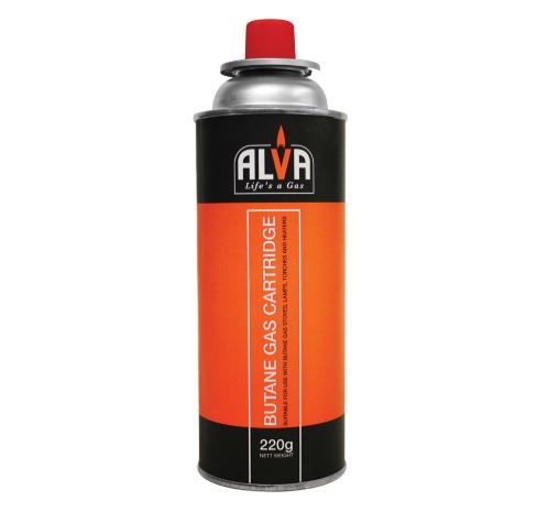 Alva 220g Butane Gas for Alva Stoves CCR101 and CCR102