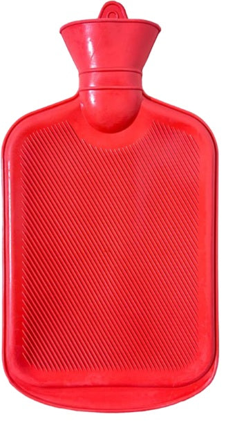 Casey Deluxe 2 Litre Rubber Hot Water Bottle Red