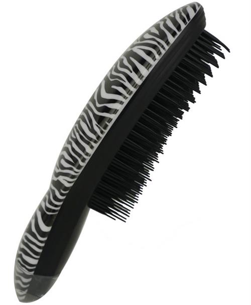 Prescott Finishing Hairbrush Zebra Strip Colour