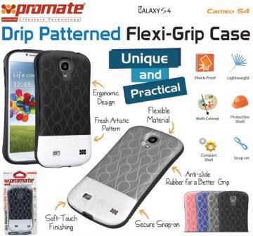 Promate Pink Cameo Drip Patterned Flexi-Grip Snap Case