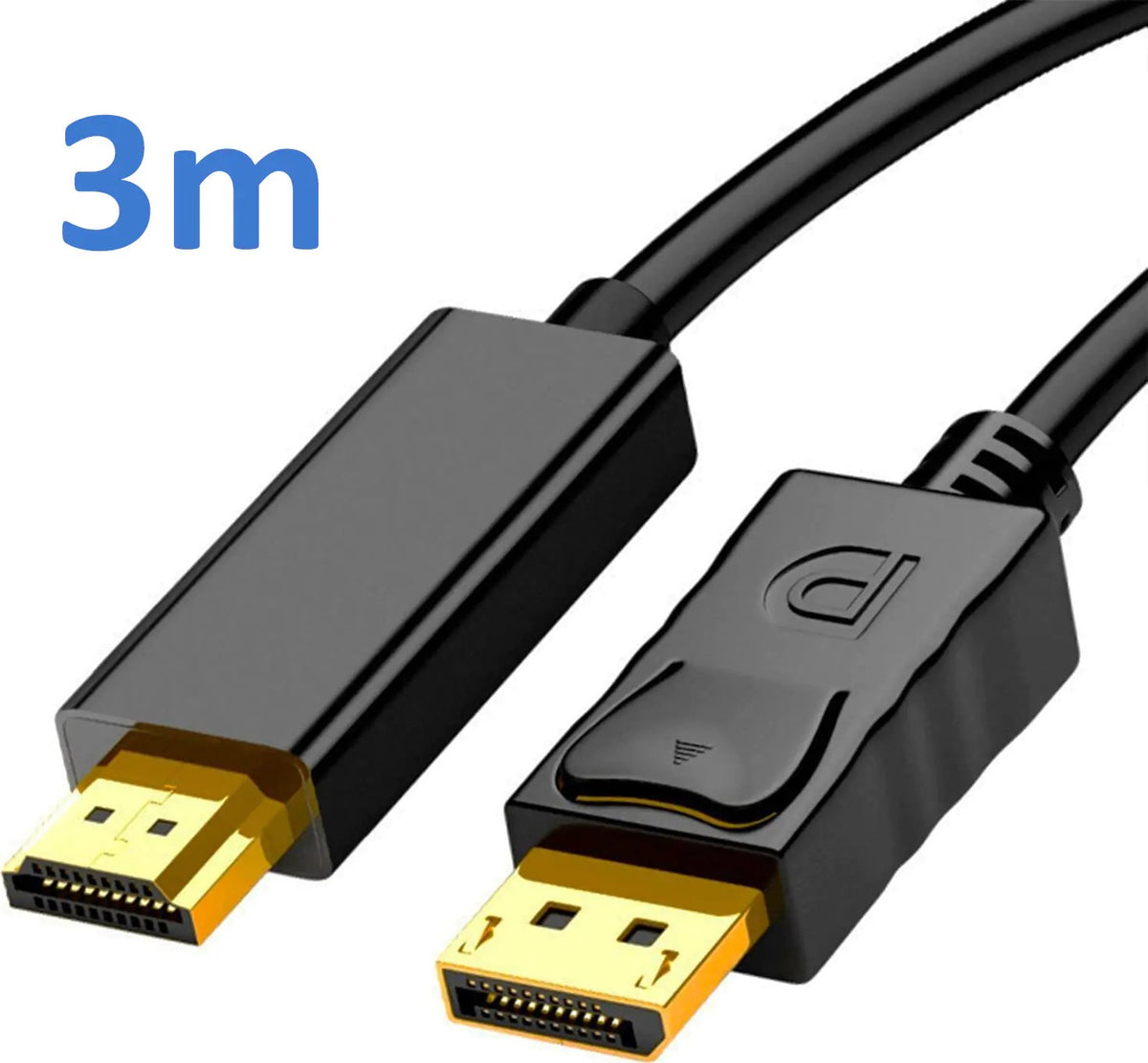 UniQue 3 Meters 4K UHD DisplayPort To HDMI Cable
