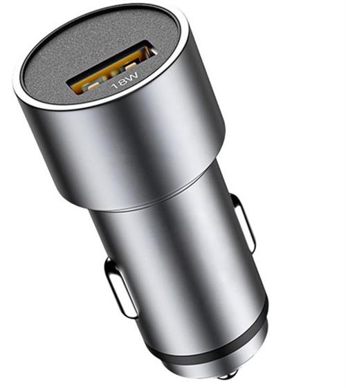 Ezra QC3.0 Quick Charge 1 Port Usb Car Charger Silver