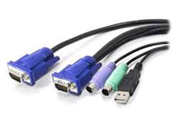 NetiX 3M Vga Usb And Ps2 Kvm Cable, ,