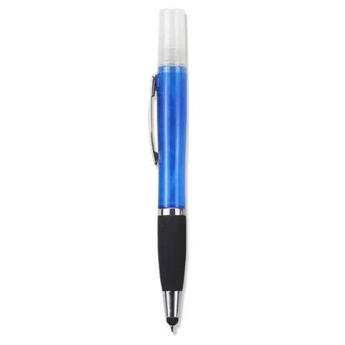 Geeko 3 in 1 Sanitizer Spray Stylus and Blue ink Pen