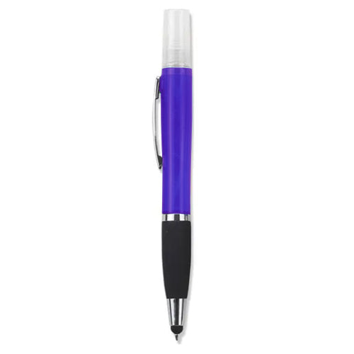 Geeko Sanitiser Blue Ink Pen with Stylus Colour: Purple
