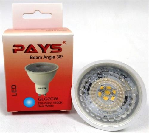 Noble Pays GU10 7w Cool White LED Downlight Lamp