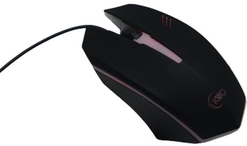 KWG Black USB Optical Gaming Mouse With RGB