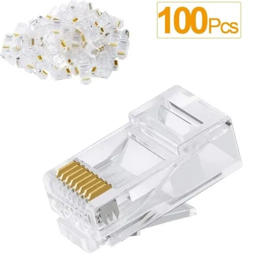 Netix RJ45 100 Pack Cat5 Shielded Connectors - image 4