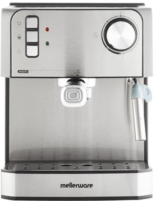 Mellerware Trieste 850W Stainless Steel Espresso Coffee Maker