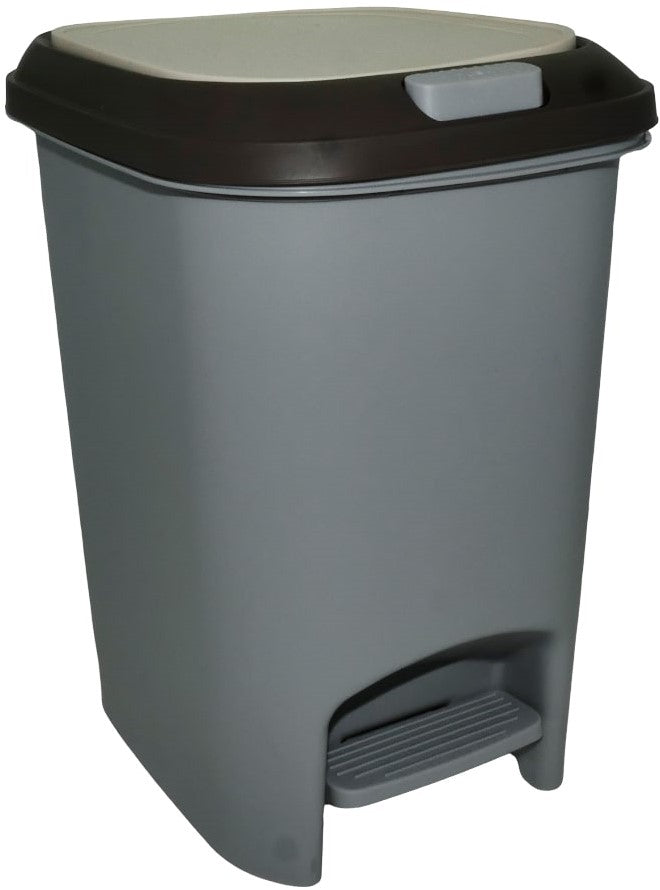 Casey 10 Litre Step On Pedal Waste Bin Grey