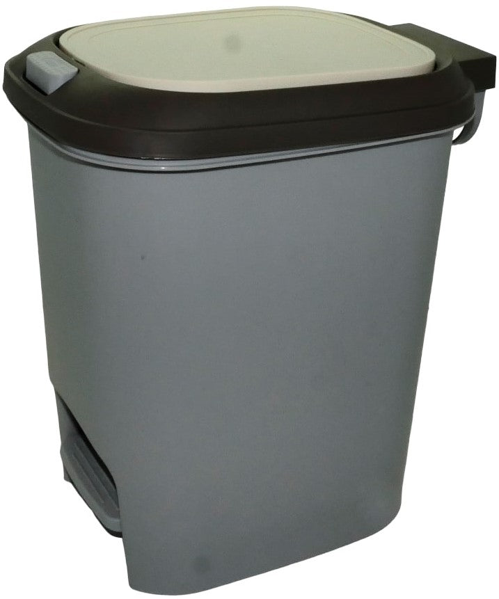 Casey 15 Litre Step On Pedal Waste Bin Grey - image 2