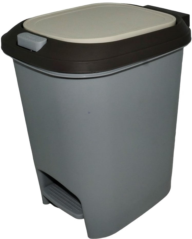 Casey 20 Litre Step On Pedal Waste Bin Grey - image 2