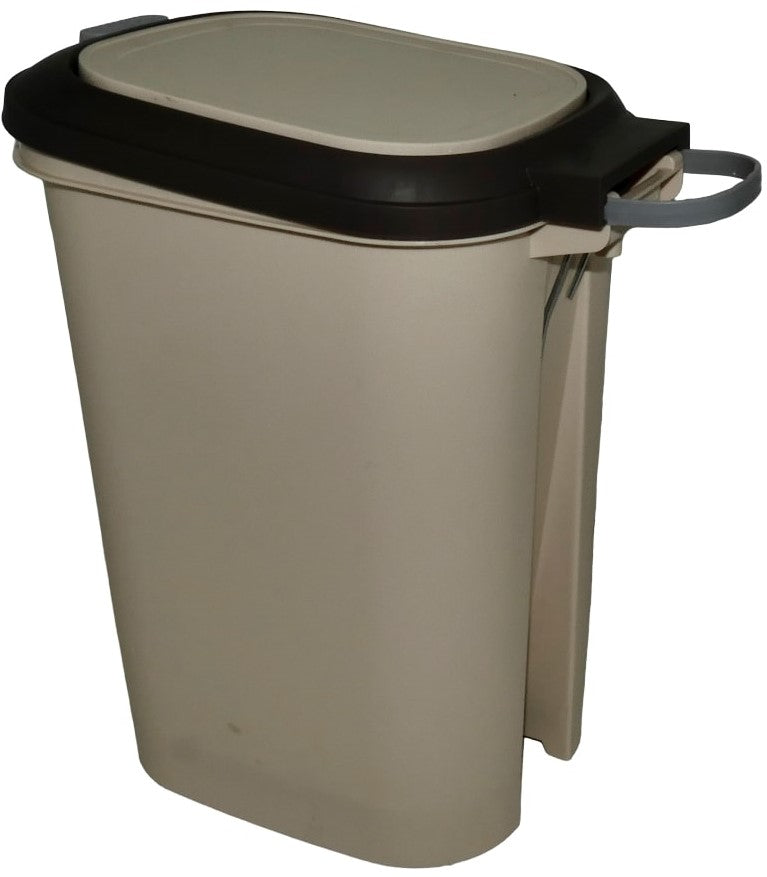 Casey 15 Litre Step On Pedal Waste Bin Beige And Brown - image 4