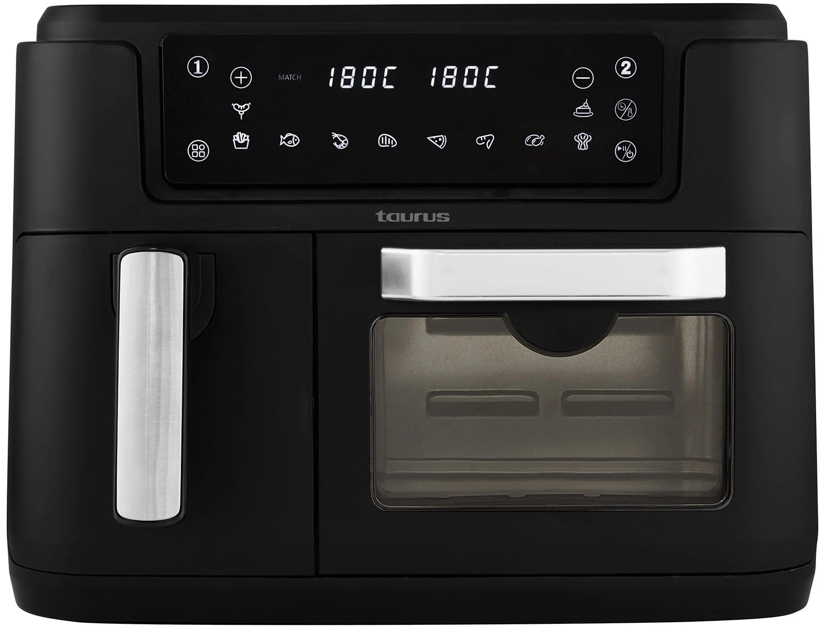 Air Fryer Dual Zone Digital Non-Stick Black 9.5L 2400W Duo - image 2