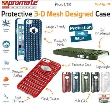 Promate Black Spidyi5 iPhone 5 Mesh Designed Promate Protective