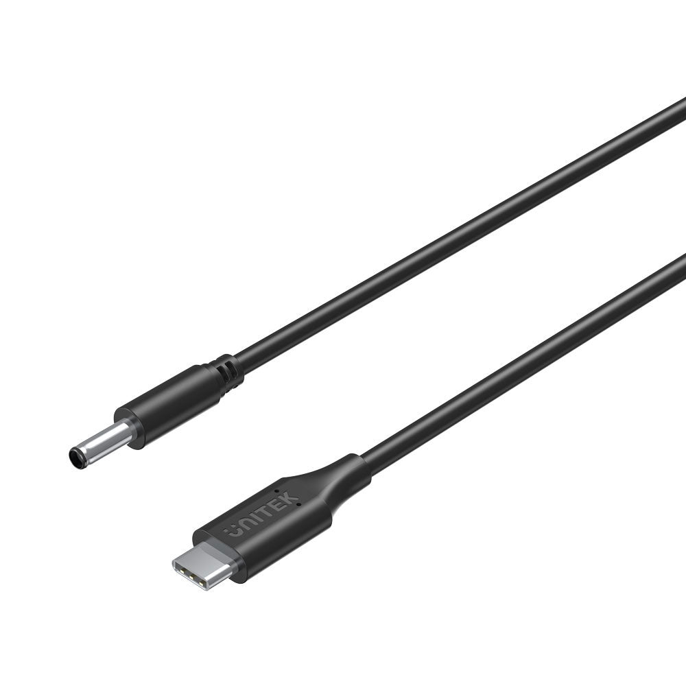 UNITEK C14120BK-1.8M 65W USB TYPE-C TO DC CHARGING CABLE WITH 4.5 × 3.0MM DC JACK FOR DELL LAPTOPS