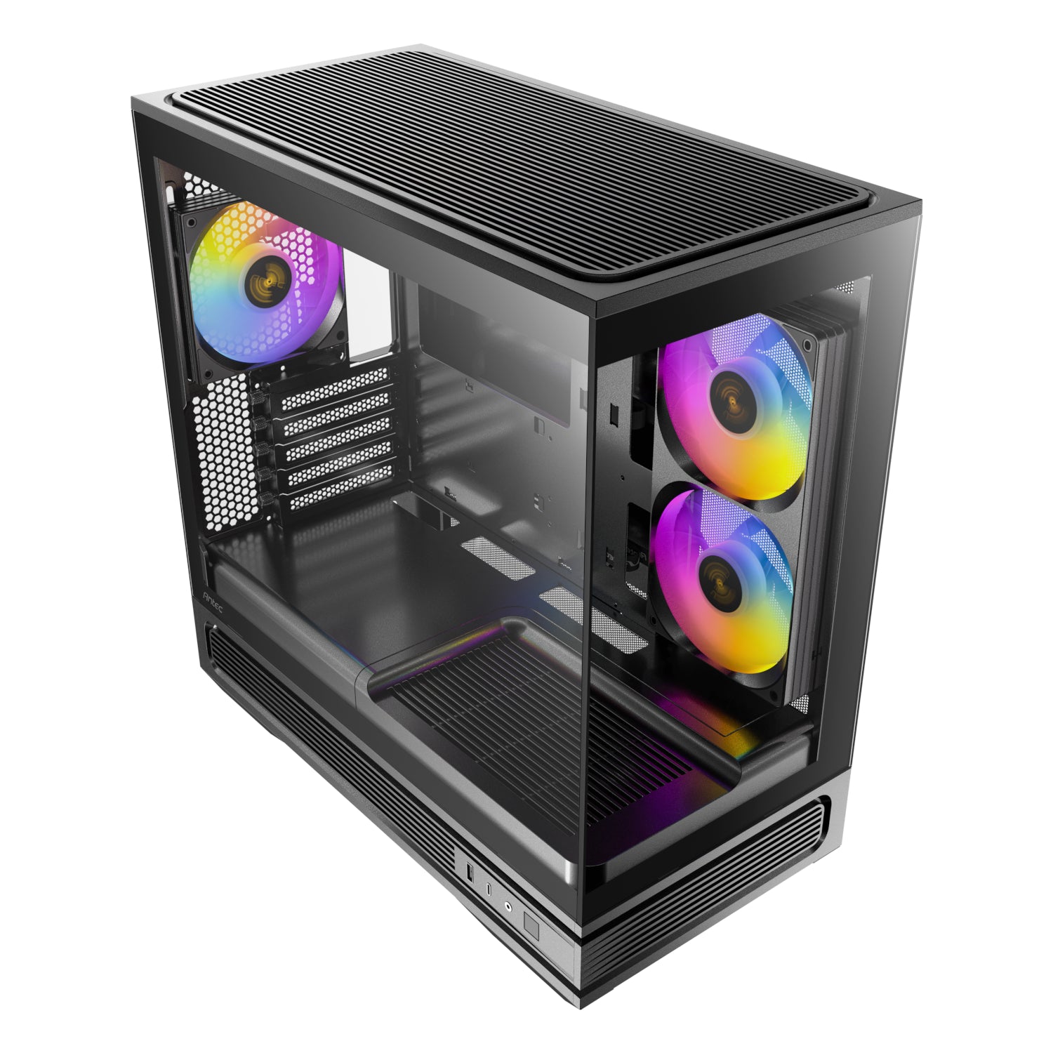 Antec C2M ARGB Compact Micro-ATX Gaming Chassis - Black – image 4