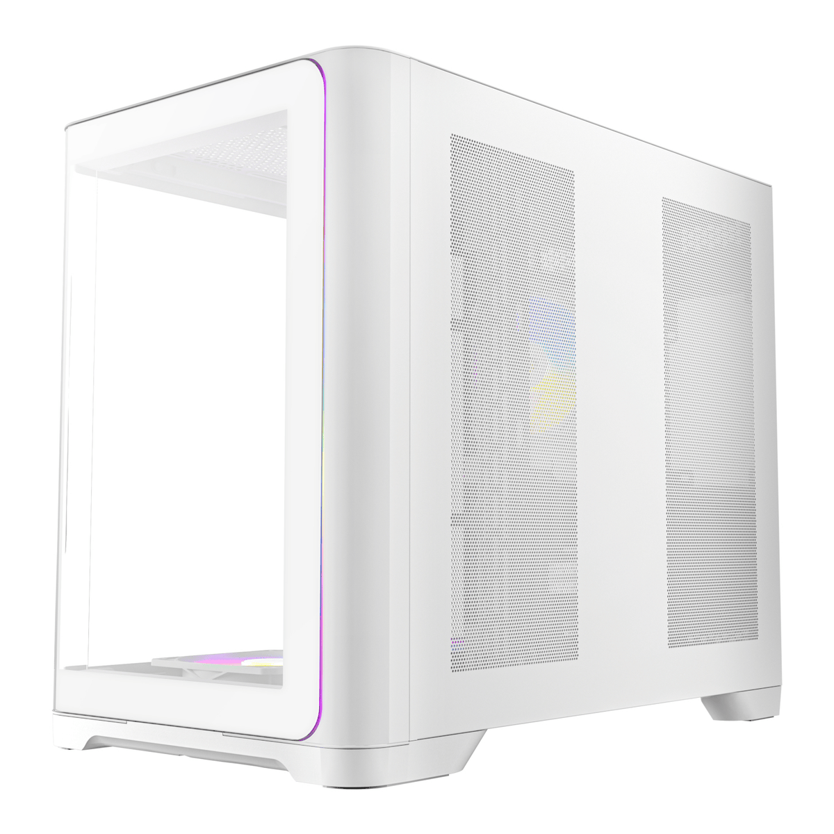 Antec C5 CURVED ARGB ATX | Micro-ATX | ITX ARGB Dual Chamber Mid-Tower Gaming Chassis - White – image 3
