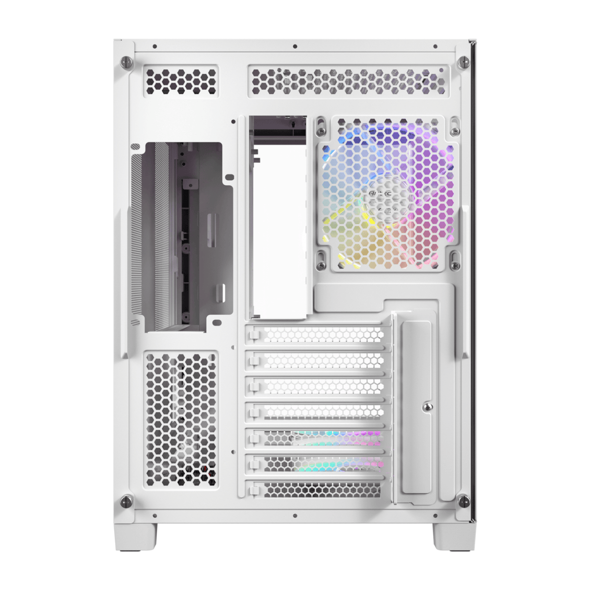 Antec C5 CURVED ARGB ATX | Micro-ATX | ITX ARGB Dual Chamber Mid-Tower Gaming Chassis - White – image 5