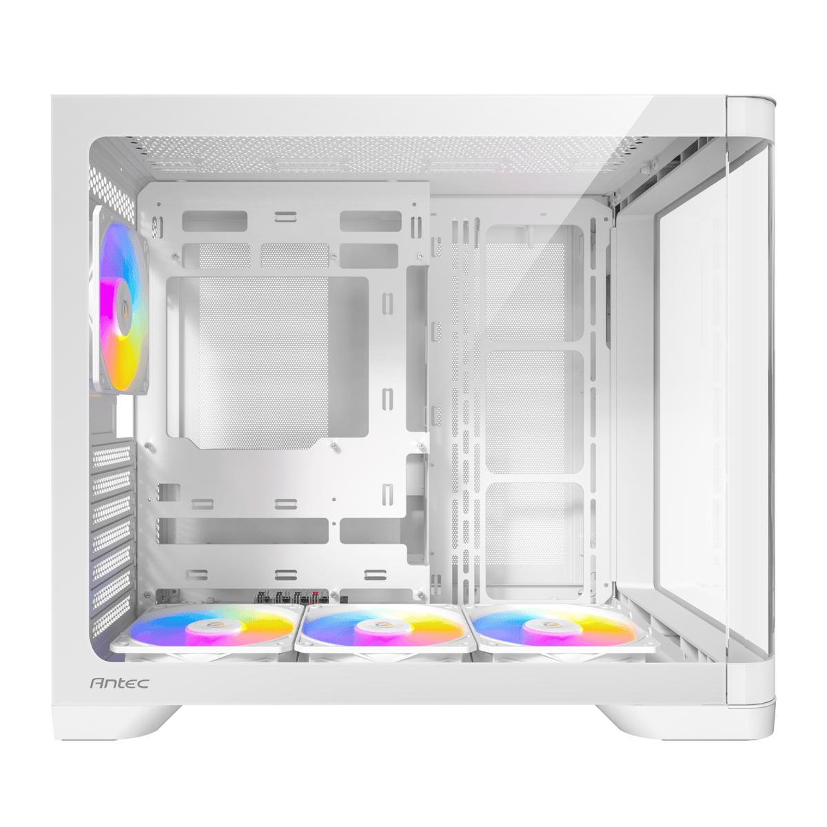 Antec C5 CURVED ARGB ATX | Micro-ATX | ITX ARGB Dual Chamber Mid-Tower Gaming Chassis - White – image 6