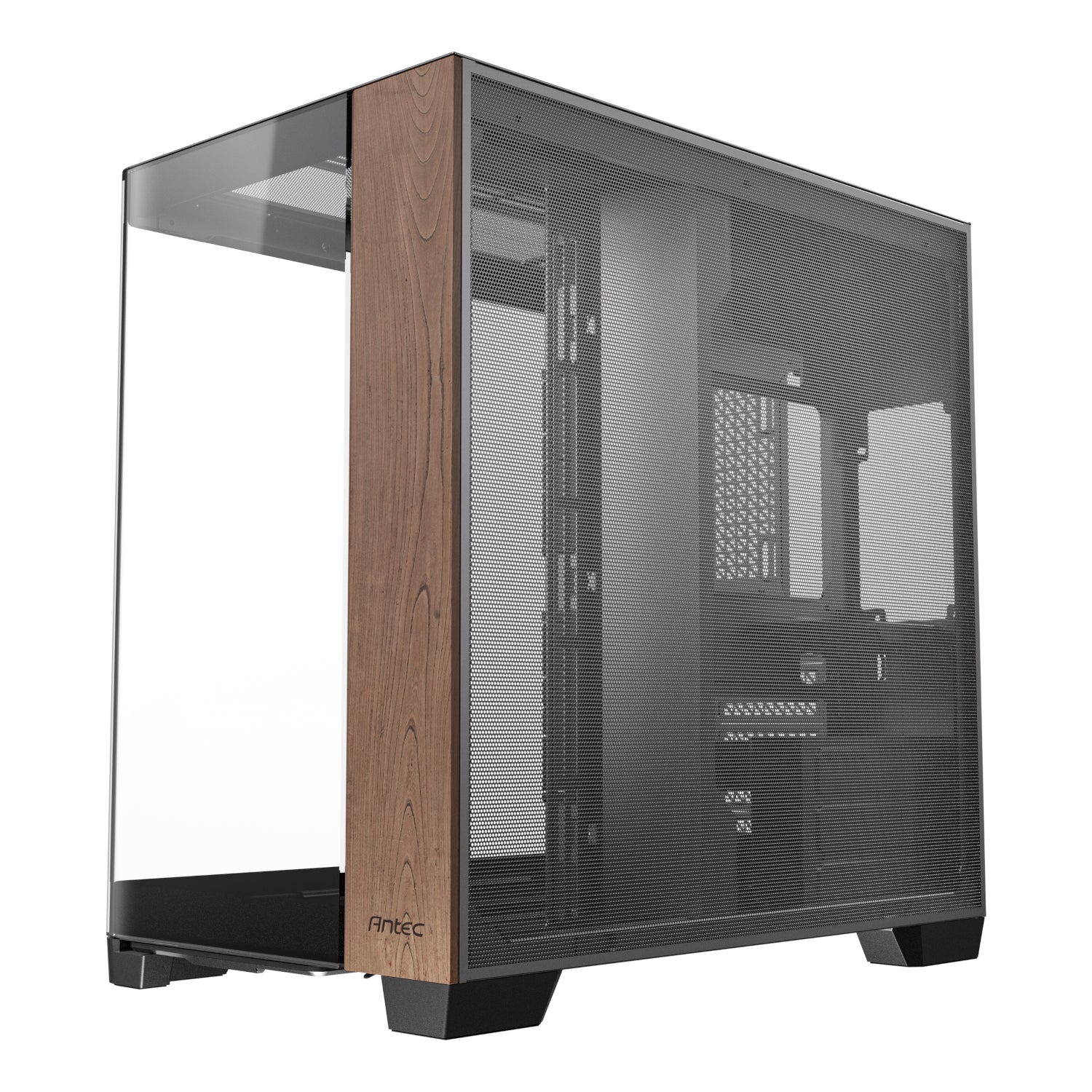 Antec C8 Curved Wood E-ATX | ATX | Micro-ATX | ITX Dual Chamber Gaming Chassis - Black – image 3
