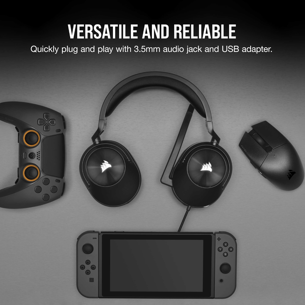 Corsair HS55 Surround Wired Gaming Headset - Carbon Black – image 5