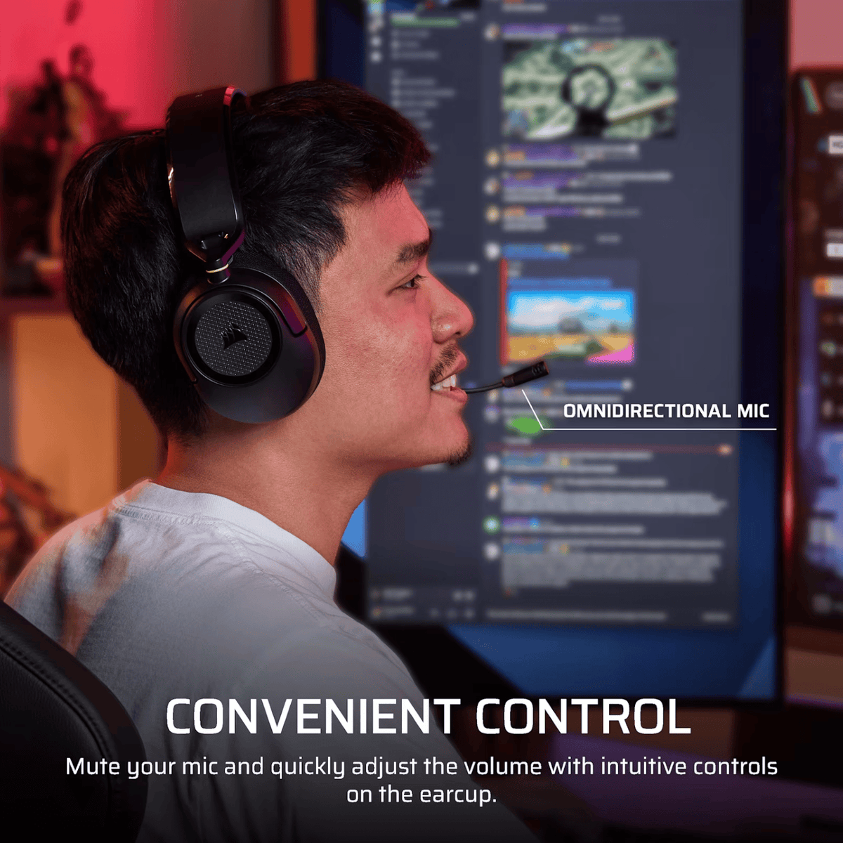 Corsair HS35 v3 Wired Gaming Headset - Carbon – image 6