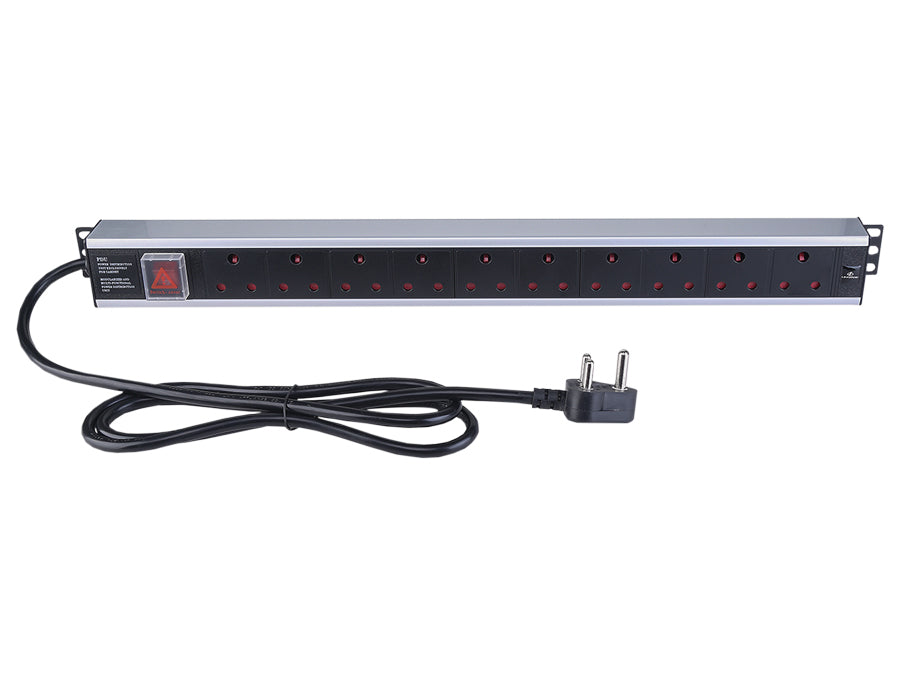 Linkbasic 10 Way Aluminium Moulded Rack Mount PDU