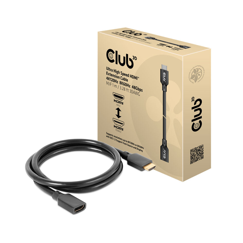 1M HIGH SPEED HDMI 4K 120HZ (8K) 60HZ EXT CABLE