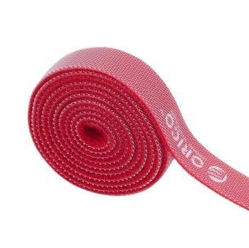 ORICO 1m Hook &amp; Loop Cable Management Tie – Red