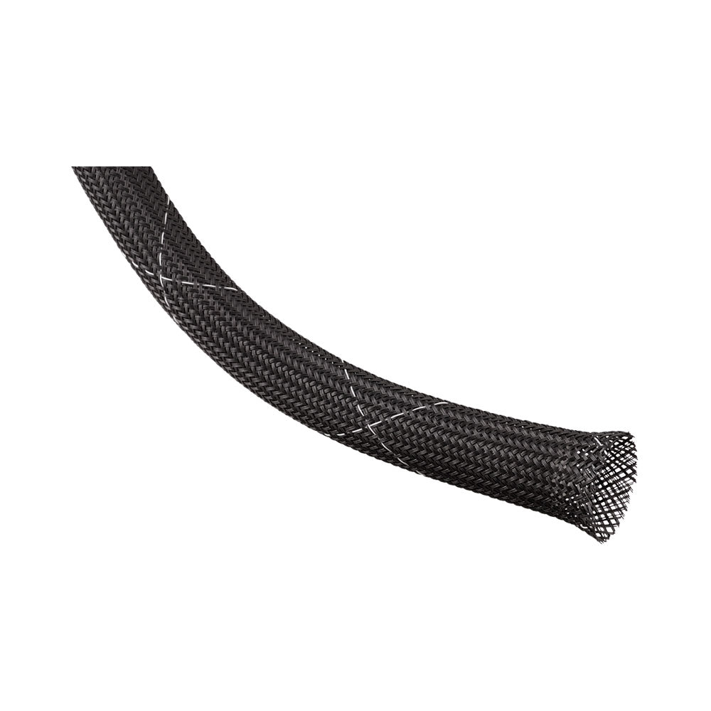 1M CLEAN CUT BRAID 12.7MM WHITE W BLACK(CCF0.50TW)