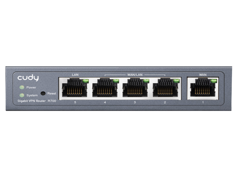 Cudy 5 Port Gigabit Multi-WAN VPN Router | R700