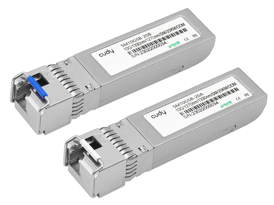 Cudy Single Mode 10G LC Bi-Directional SFP 20km | SM10GSB-20AB