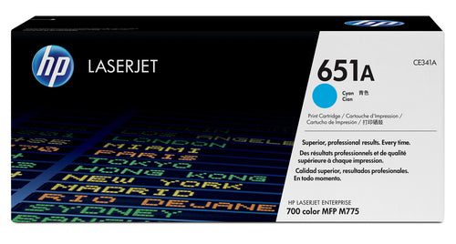 HP 651A CYAN TONER CARTRIDGE