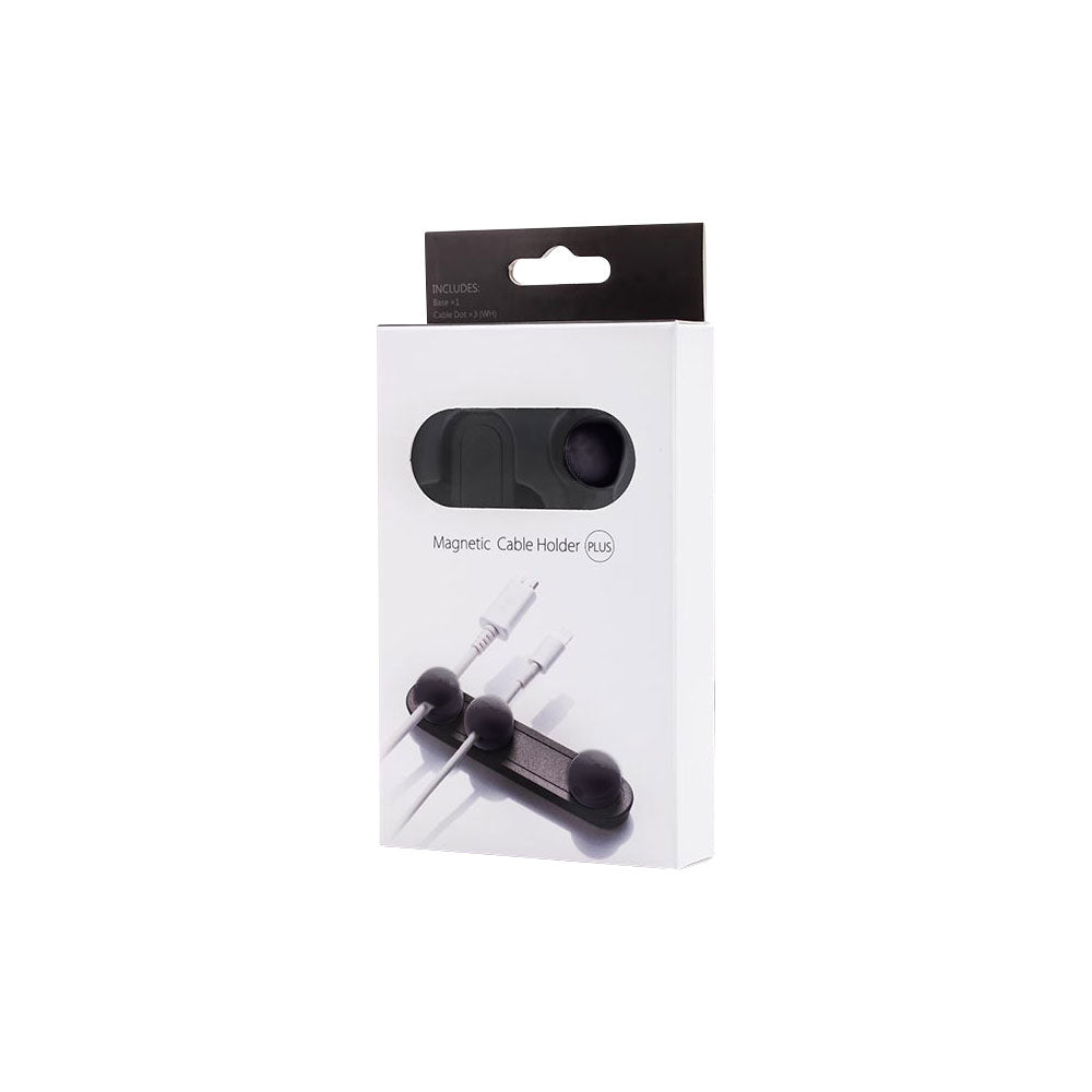 MAGNETIC CABLE HOLDER, PLUS BLACK