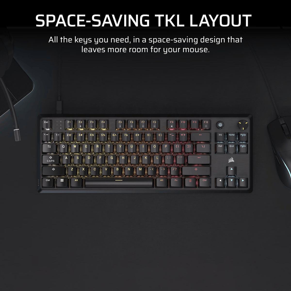 Corsair K70 CORE TKL RGB Mechanical Gaming Keyboard – image 3