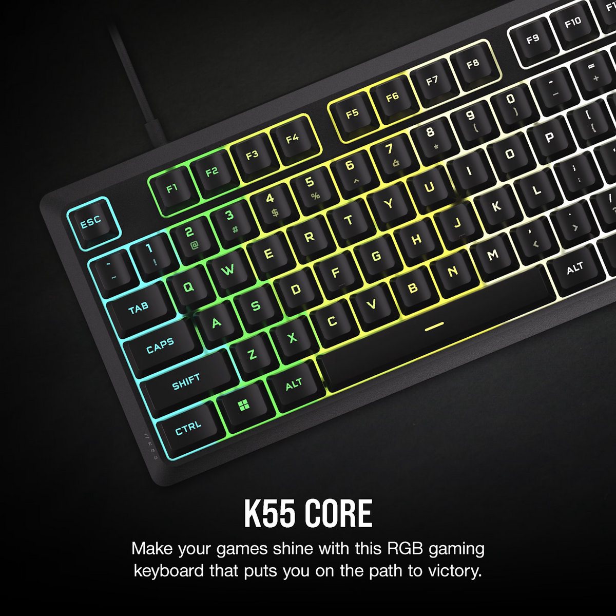 Corsair K55 CORE RGB Gaming Keyboard - Black – image 2
