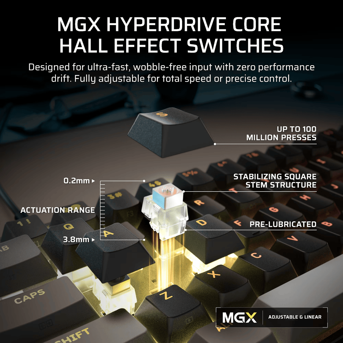 Corsair CLIPPER PRO MINI 60 Hall Effect Gaming Keyboard - Black – image 3