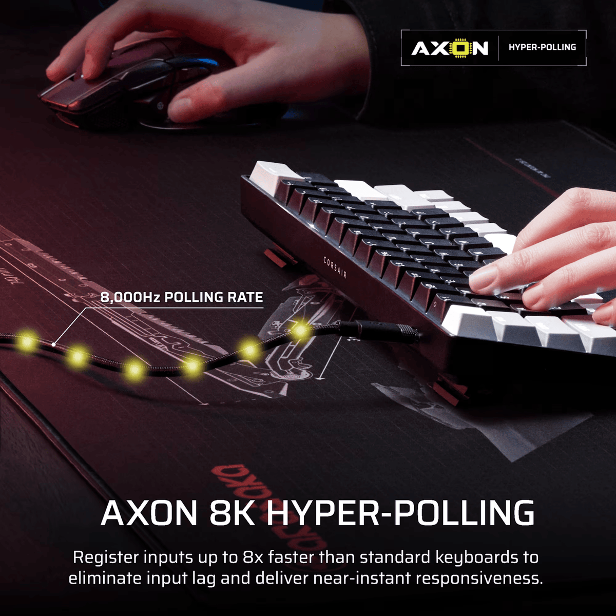 Corsair CLIPPER PRO MINI 60 Hall Effect Gaming Keyboard - Black – image 6