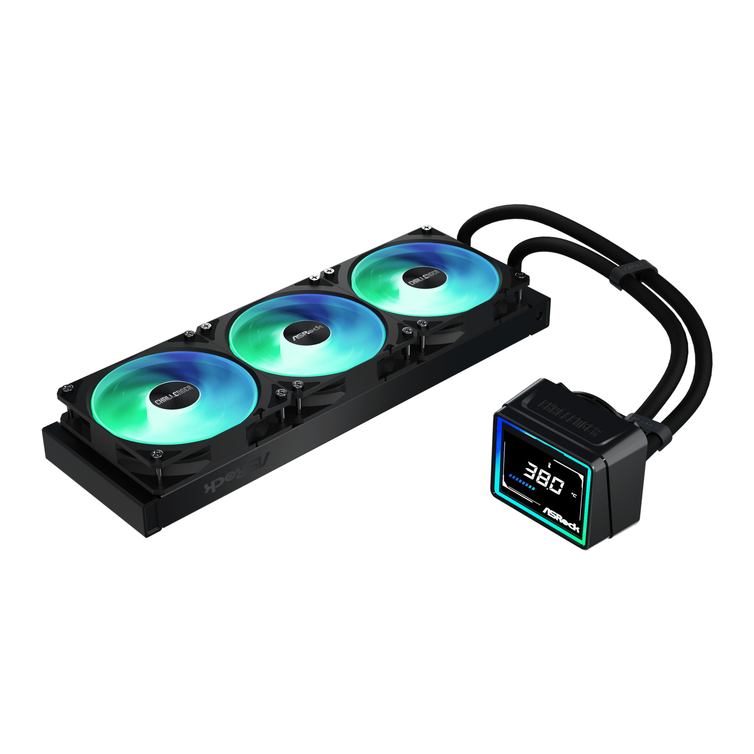 ASRock Challenger 360 Digital AIO Liquid Cooler - Black – image 6