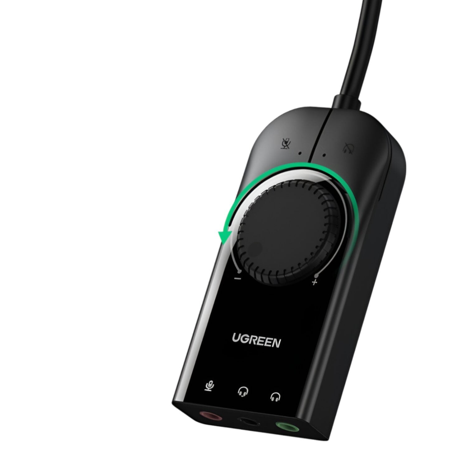 UGREEN CM129-40964 USB-A to 3.5mm External Stereo Sound Adapter - Black - image 3